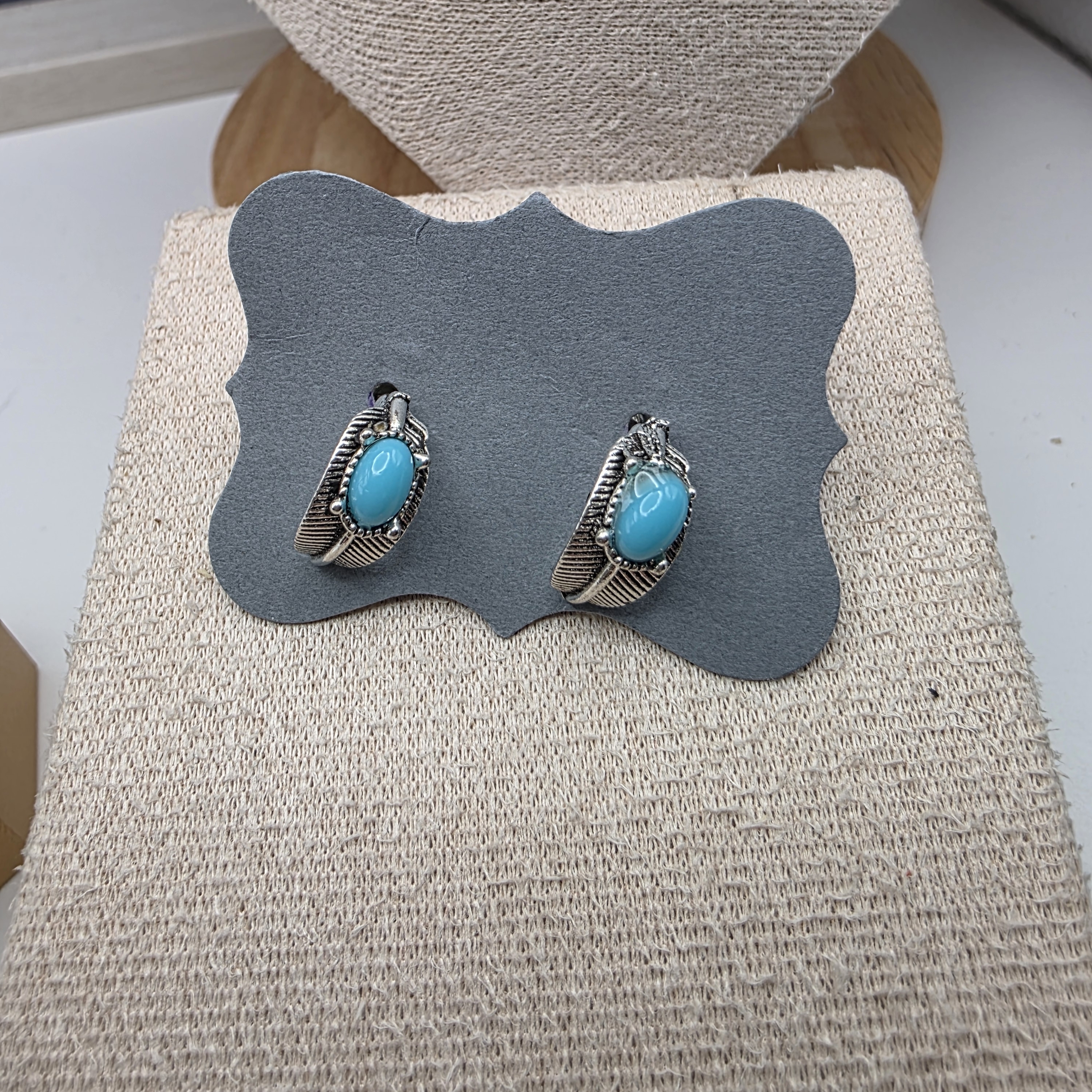 Silver And Turquoise Earrings 276